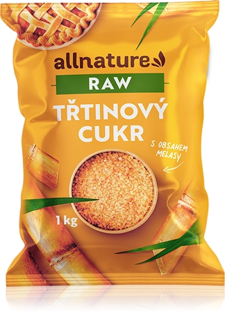 Allnature Cukier trzcinowy nierafinowany RAW słodzik naturalny