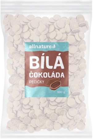Allnature Pecičky Bílá čokoláda bílá čokoláda