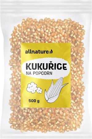 Allnature Kukuřice na popcorn pro přípravu popcornu