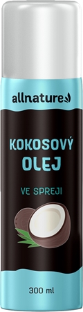 Allnature Kokosový olej ve spreji stolní olej ve spreji