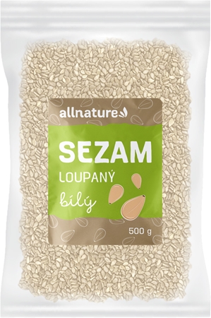 Allnature Sezam loupaný bílý semínka loupaná