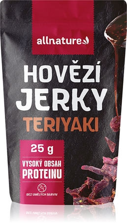 Allnature Hovězí jerky Teriyaki sušené maso hovězí