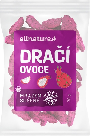 Allnature Freeze-Dried Dragon Fruit gefriergetrocknete Früchte