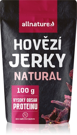 Allnature Hovězí jerky Natural sušené maso hovězí