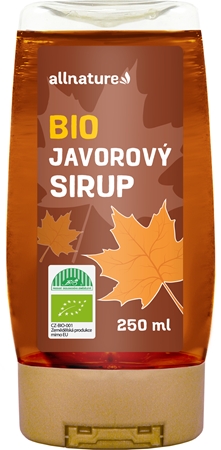 Allnature Javorový sirup BIO prírodné sladidlo