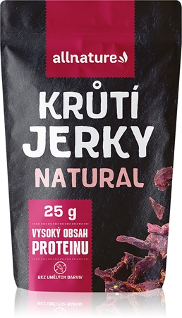 Allnature Krůtí jerky Natural sušené maso krůtí