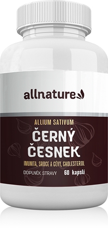 Allnature Čierny cesnak podpora imunity pre zdravé srdce a cievy