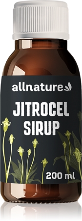 Allnature Jitrocelový sirup sirup pro podporu zdraví dýchacích cest