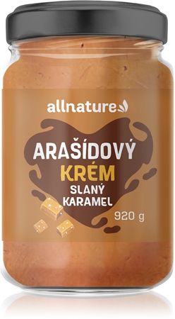 Allnature Arašídový krém Slaný karamel ořechová pomazánka