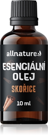 Allnature Esenciální olej skořice esenciální vonný olej s povzbuzujícím účinkem