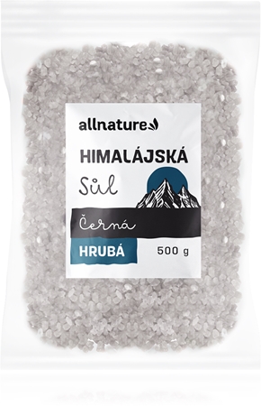 Allnature Himalájská sůl černá hrubá kuchyňská sůl