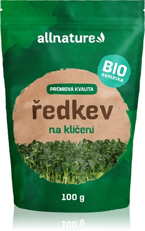 Allnature Ředkev semínka na klíčení BIO semínka v BIO kvalitě