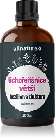Allnature Lichořeřišnice větší bezlihová tinktura pro posílení imunity