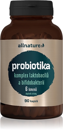 Allnature Probiotika Komplex laktobacilů a bifidobakterií kapsle pro podporu trávení