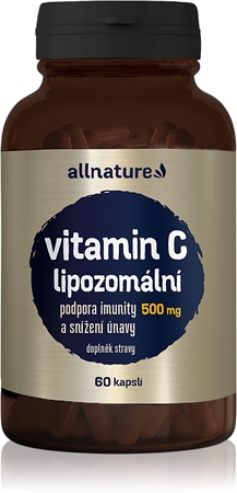 Allnature Lipozomální Vitamin C 500 mg kapsuly na podporu imunitného systému