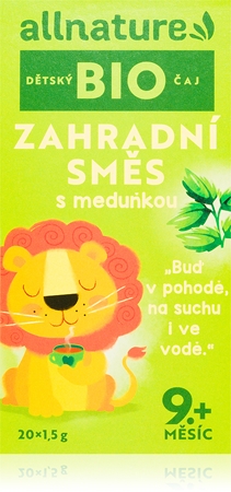 Allnature Detský čaj BIO Záhradná zmes s medovkou čaj v BIO kvalite