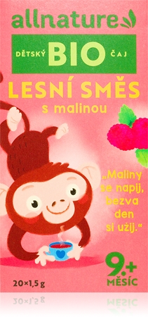 Allnature Detský čaj BIO Lesná zmes s malinou čaj v BIO kvalite