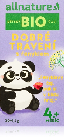 Allnature Detský čaj BIO Dobré trávenie s feniklom čaj v BIO kvalite