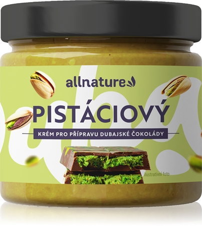 Allnature Pistáciová náplň na dubajskou čokoládu ořechová pomazánka