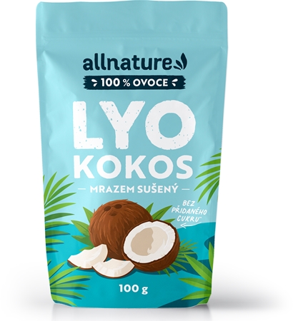 Allnature Kokos sušený mrazem kokosové plátky