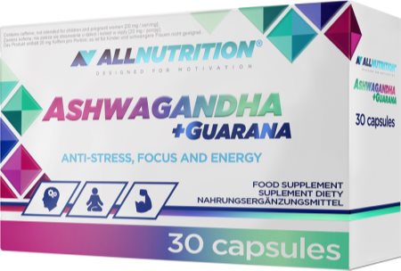 Allnutrition Ashwagandha 300 mg + Guarana suplement diety na poprawę nastroju