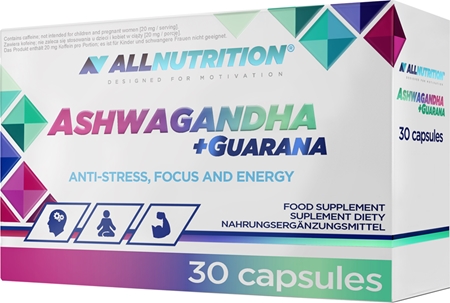 Allnutrition Ashwagandha 300 mg + Guarana kapsle pro duševní pohodu