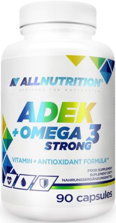 Allnutrition ADEK + Omega 3 Strong kapsuly pre správne fungovanie organizmu a normálny stav zubov