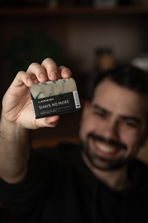 Almara Soap Natural Shave no more sabonete artesanal para cabelo, barba e corpo