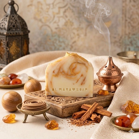 Almara Soap Fancy Sandalwood & Patchouli Handmade Soap