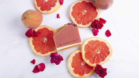 Almara Soap Fancy Pink Grapefruit savon fait à la main