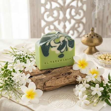 Almara Soap Fancy Jasmine Flower Handmade Soap with jasmine fragrance