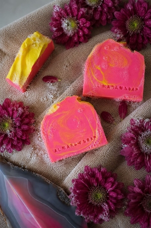 Almara Soap Fancy Pink Paradise handmade soap