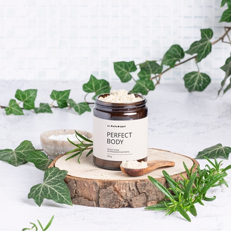 Almara Soap Body Scrub Perfect Body Firming Body Scrub for cellulite