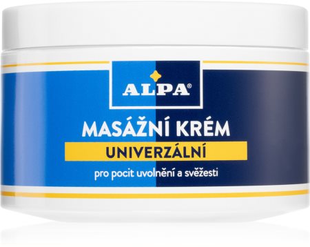Alpa Massaging cream universal crema para masaje para regenerar los músculos