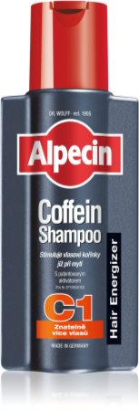 beruset Kør væk smal Alpecin Hair Energizer Coffein Shampoo C1 Koffein shampoo til mænd  Stimulering af hårvækst | notino.dk