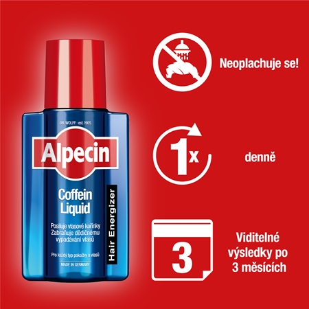 Alpecin Hair Energizer Caffeine Liquid kofeinové tonikum proti padání vlasů pro muže
