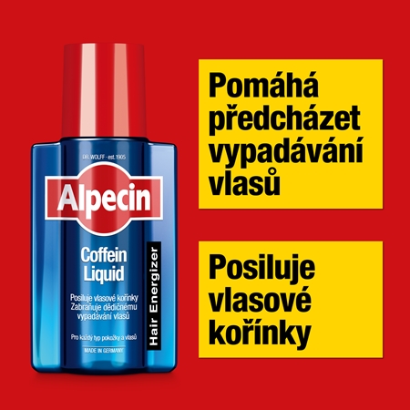 Alpecin Hair Energizer Caffeine Liquid kofeinové tonikum proti padání vlasů pro muže