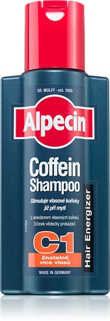 Alpecin Hair Energizer Coffein Shampoo C1 sampon pe baza de cofeina pentru barbati pentru stimularea creșterii părului