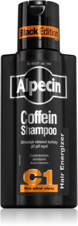 Alpecin Coffein Shampoo C1 Black Edition sampon férfiaknak koffein kivonattal hajnövesztést serkentő