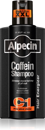 Alpecin Coffein Shampoo C1 Black Edition Caffeine Shampoo For Men for hair growth stimulation