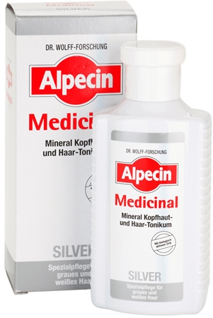 Alpecin Medicinal Silver lozione tonica per capelli neutralizzante per toni gialli