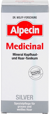 Alpecin Medicinal Silver lozione tonica per capelli neutralizzante per toni gialli