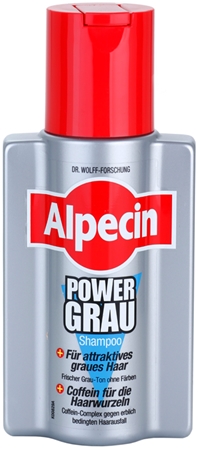 Alpecin Power Grau shampoo per esaltare le sfumature grigie dei capelli