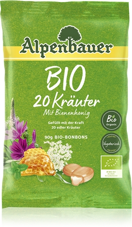 Alpenbauer BIO 20 ziół cukierki w jakości BIO