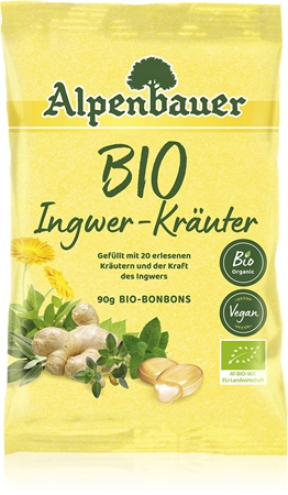 Alpenbauer BIO Ingwer – Kräuter Bonbons in BIO-Qualität