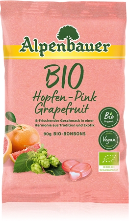 Alpenbauer BIO Chmel – růžový grapefruit bonbóny v BIO kvalitě
