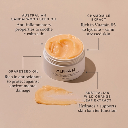Alpha-H Melting Moment Cleansing Balm Nourishing Cleansing Milk Balm