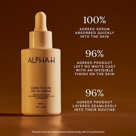 Alpha-H Dawn to Dusk gentle serum SPF 50+