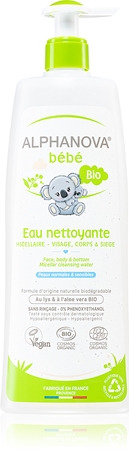 Alphanova Baby Bio čisticí micelární voda na tělo a obličej