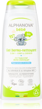 Alphanova Baby Bio Duschgel & Shampoo 2 in 1 für Kinder ab der Geburt